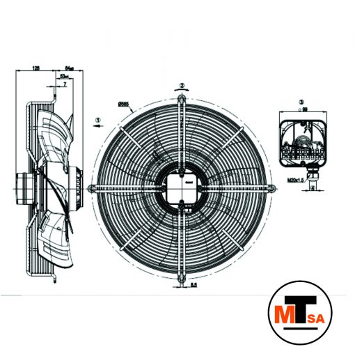 Trumpf Chiller Fan - 379974 / 1907440 (OEM) - Image 2