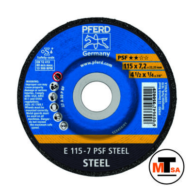 69902091 - PFERD - Grinding Wheel E 115-7 PSF Steel