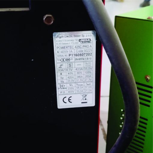 DEMO LINCOLN 425C PRO POWERTEC MIG WELDING MACHINE - Image 6