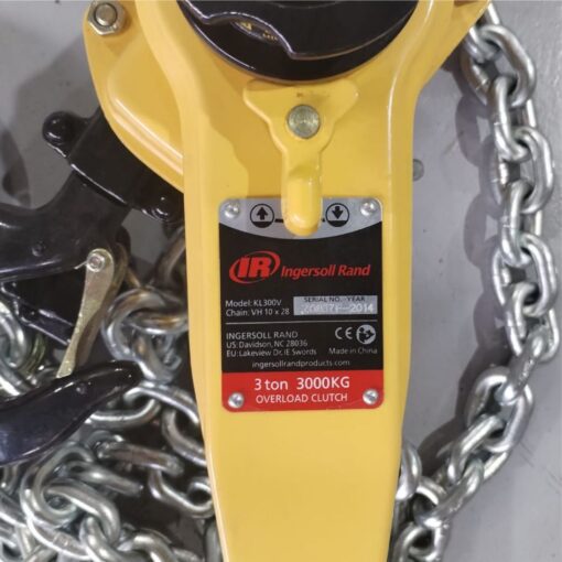 HOIST LEVER 3TONX3M CW OLL IGNERSOLL RAND KL300V-10 INGERSOL R - Image 3