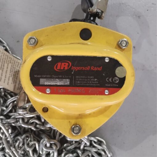 BLOCK CHAIN 1TONX3M C/W LOAD LIMITER INGERSOLL RAND KM100V-10-8 - Image 2